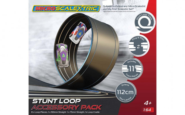 Micro Scalextric G8046 Stunt Loop Track Extension Pack