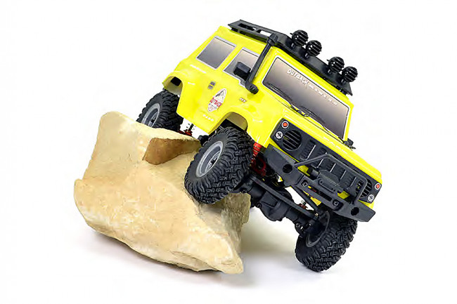 FTX 1:24 Outback Mini 2.0 Paso 4x4 RTR RC Rock Crawler Truck - Yellow