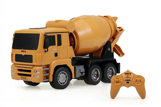 Huina RC Concrete Lorry Cement Mixer Truck - Full 6 Channel Function!