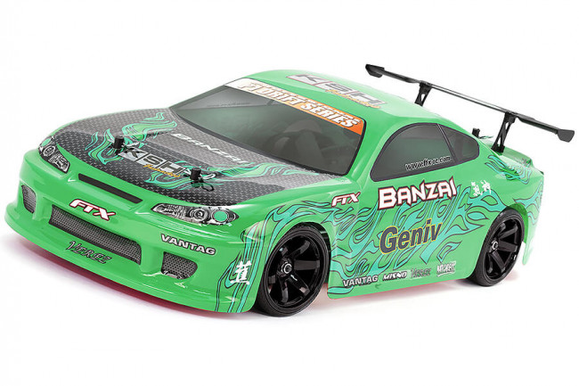 FTX Banzai S15 Silvia 4WD RTR RC Electric Street Drift Car - Green