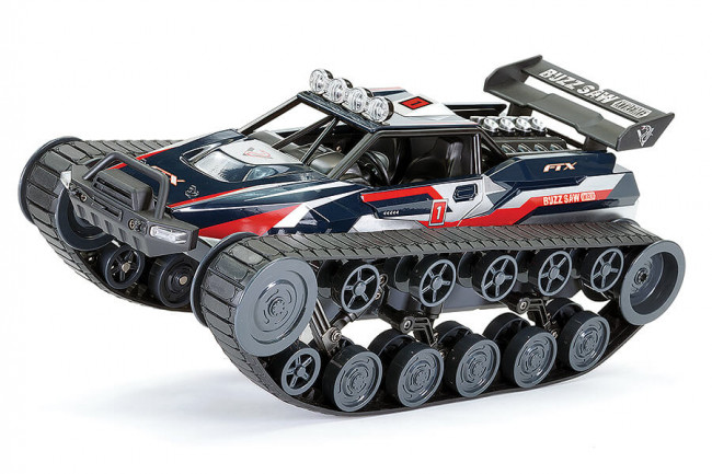 FTX 1:12 Buzzsaw Xtreme Tank Track ATV Vehicle w/ Smoke - Blue