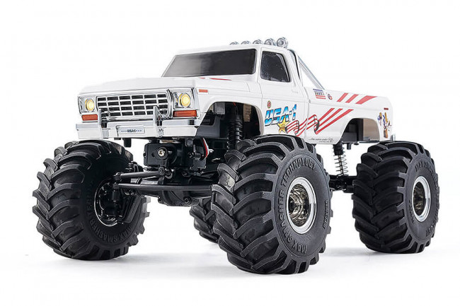 FMS 1:24 FCX24 Max Smasher 4WD RTR RC Monster Truck - USA 1 White