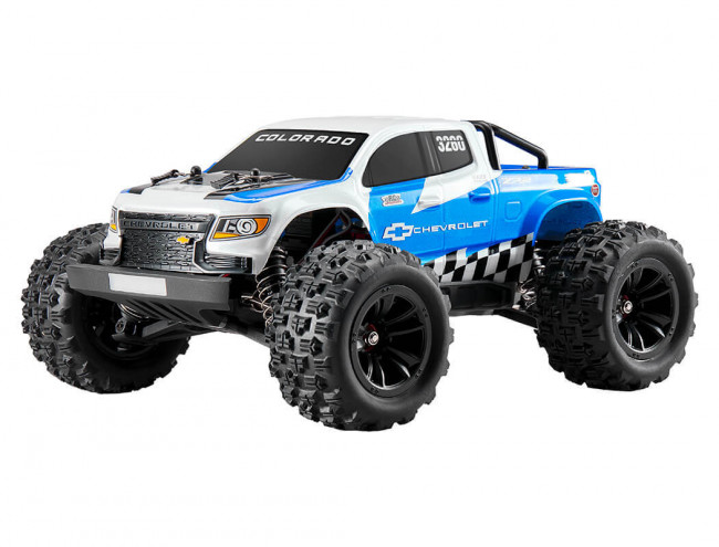 Eazy RC 1:18 Chevrolet Colorado Brushless Electric RC Monster Truck - Blue