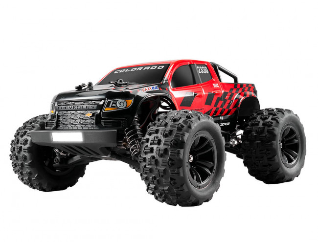 Eazy RC 1:18 Chevrolet Colorado Brushless Electric RC Monster Truck - Red