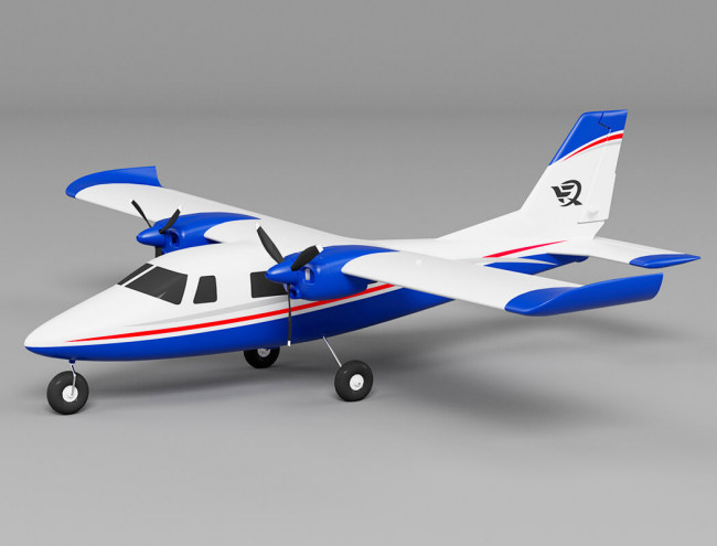 Xfly P68 Twin RC Plane (850mm) ARTF (no Tx/Rx/Batt/Cgr) - Blue