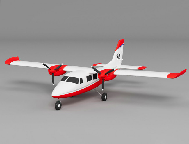 Xfly P68 Twin RC Plane (850mm) ARTF (no Tx/Rx/Batt/Cgr) - Red