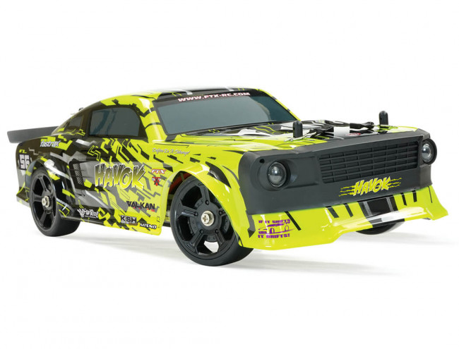 FTX 1:14 Havok 4WD Ford Mustang Style RTR RC Drift Roadster - Neon Yellow