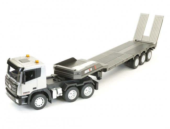 Huina 1:24 RC Artic Lorry Articulated Low Loader Trailer Truck w/Lights & Sound