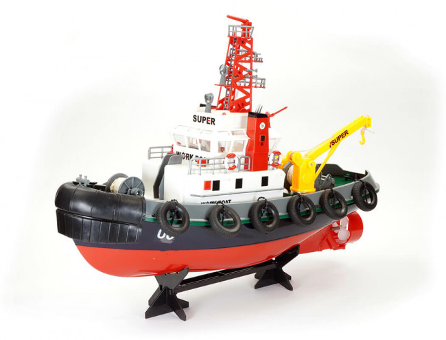 Henglong 1:50 Scale RC Tug Boat RTR with Working Water Cannon & Scale Detail