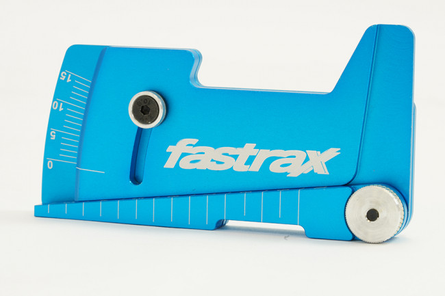 Fastrax Aluminium RC Car Ride Height & Camber Gauge - Blue