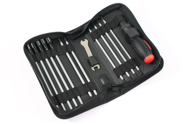 Fastrax 19-in-1 Tool Bag Set 3x slot, 3x Phillips, 6x Hex, 4x Nut and 1x 5/8mm Wrench