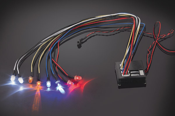 Fastrax RC Scale Model Car Flashing Light Kit Multiple Functions 8 LED Light