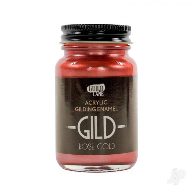 Guild Lane GILD Acrylic Enamel Paint, Rose Gold (60ml Jar) For Craft Model