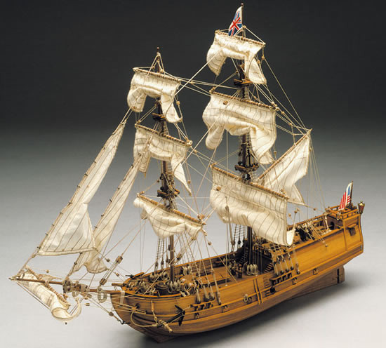 Mantua Golden Star English Brig Wood Ship Kit (769) Scale 1:150