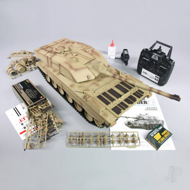 Henglong 1:16 US British Challenger 2 with Infrared Battle System (2.4GHz + Shooter + Smoke + Sound) 
