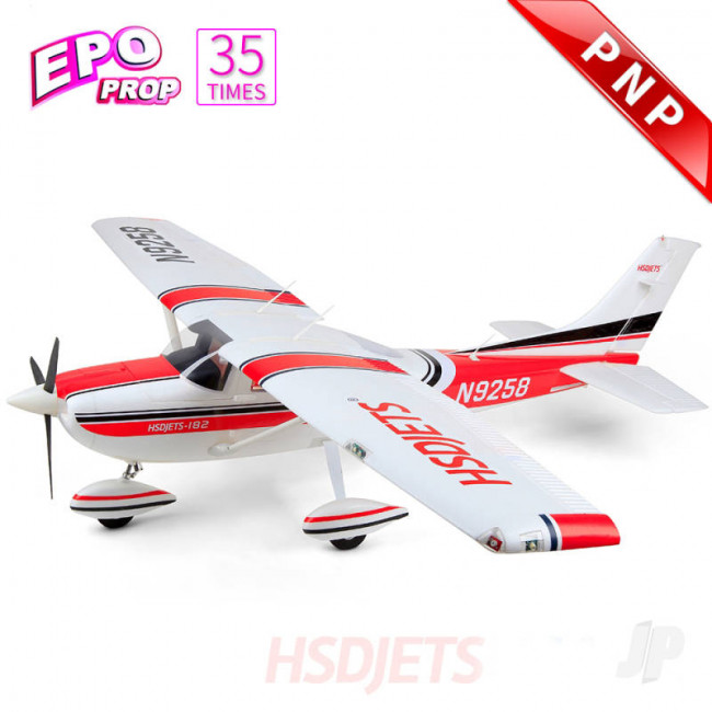 HSD Jets Cessna 182 RC Brushless Electric Plane PNP (no Tx/Rx/Bat) - Red