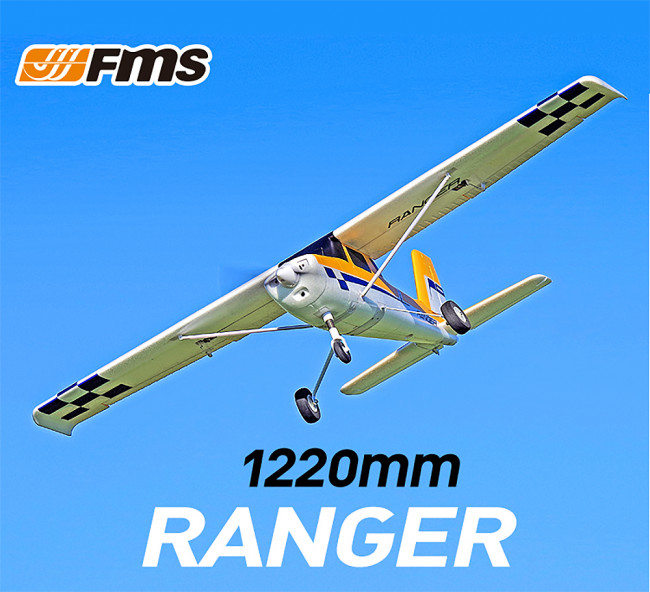 FMS Ranger 1220 EP V2 ARTF RC Plane (no Tx/Rx/Batt/Chgr) w/Floats