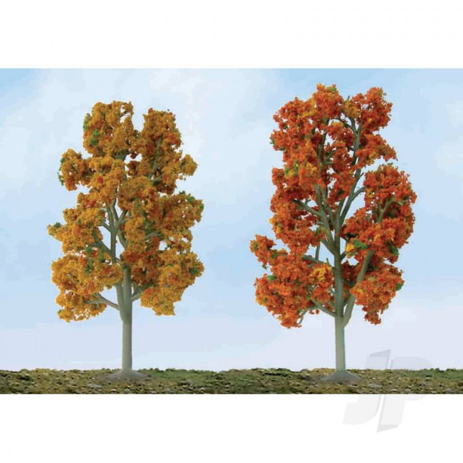 JTT 92104 Scenic Fall Sycamore, 2.5"-3.5", N-Scale, (8 pack) Trees For Scenic Diorama Model Trains