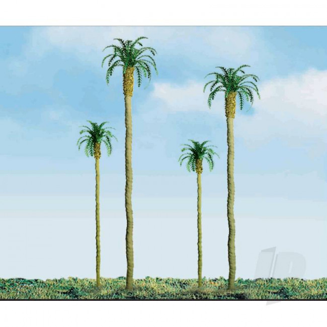 JTT 94239 Palm, 4", (3 pack) Trees For Scenic Diorama Model Trains