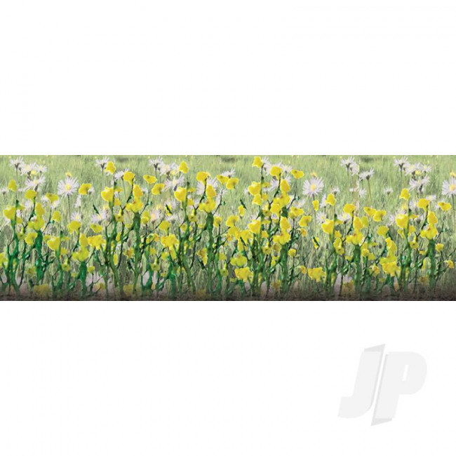 JTT 95544 Daisies, 7/8" Tall, O-Scale, (24 pack) For Scenic Diorama Model Trains