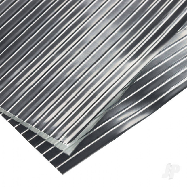 K&S 16134 Crimped Aluminium Corrugated Sheet 5" x 7" x .187" (2 pcs)