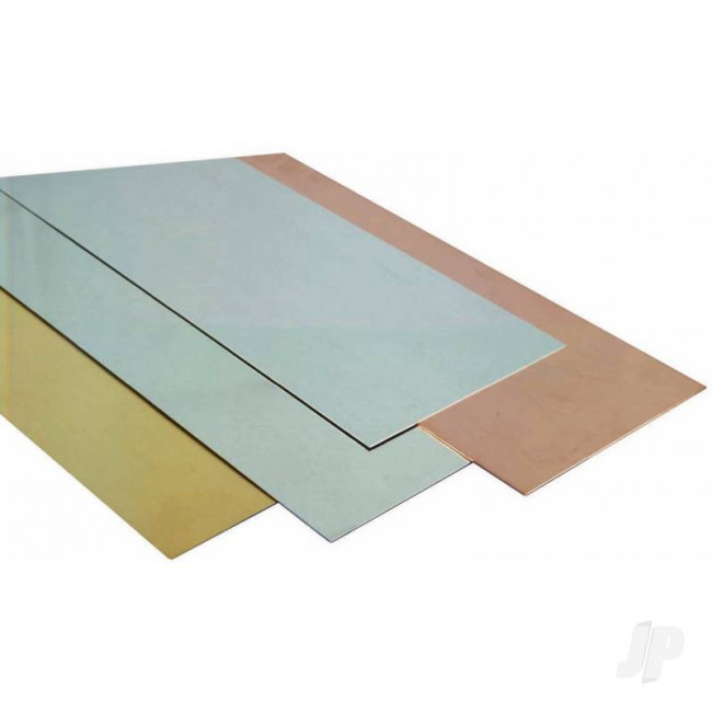 K&S 16254 Bright Tin Coated Steel Sheet Plate 6" x 12" x .008" (1 pcs)