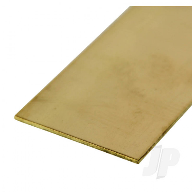 K&S 8230 Brass Strip Sheet Plate Flat Bar 1/4" x 12" x .016" (1 pcs)