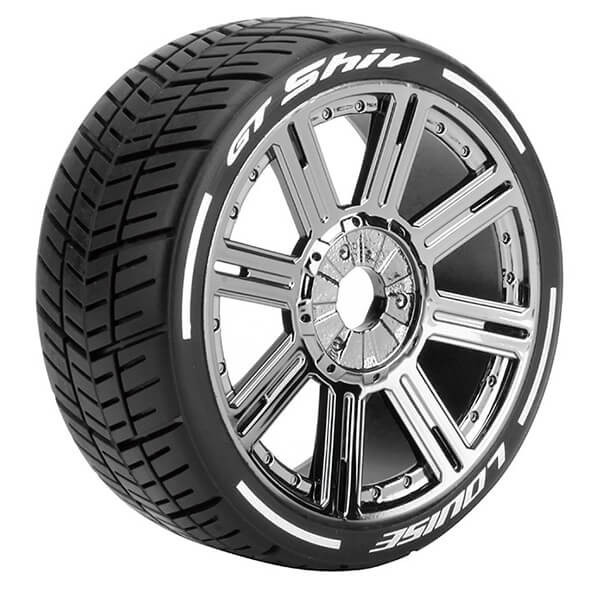 Louise RC GT-Shiv 1/8 Soft (17mm Hex) Wheels & Tyres (Pair)