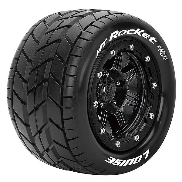 Louise RC MT-Rocket T-Maxx Soft 1/2 ET (17mm Hex) Wheels & Tyres (Pair)