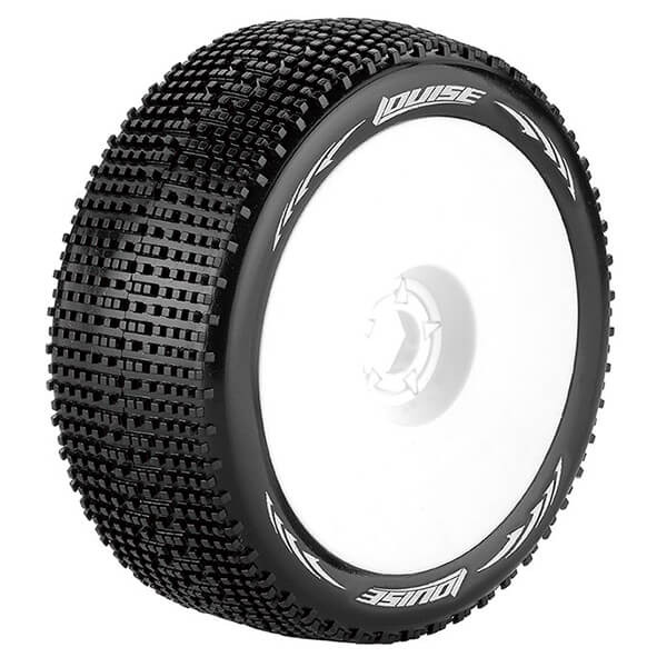 Louise RC B-Groove 1/8 Super Soft (17mm Hex) Wheels & Tyres (Pair)