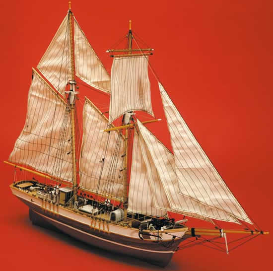 Mantua La Rose. French Fishing Schooner Wooden Kit Scale 1:47