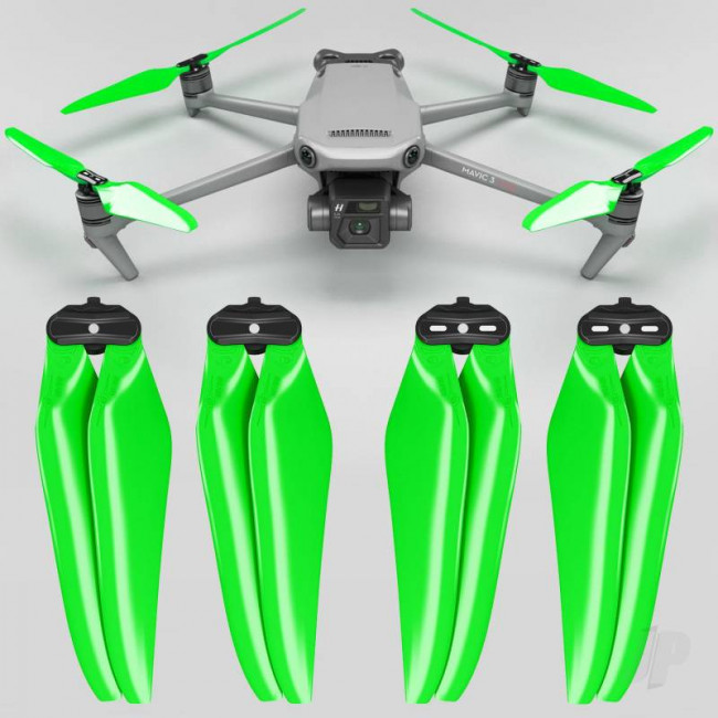 Master Airscrew 9.4x5.3 STEALTH Prop Set x4 Green - DJI Mavic 3 RC Drone