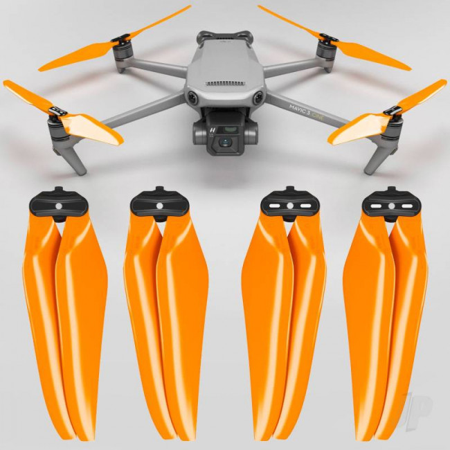 Master Airscrew 9.4x5.3 STEALTH Prop Set x4 Orange - DJI Mavic 3 RC Drone