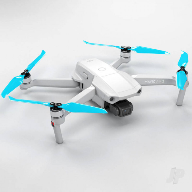 Master Airscrew 7.4x3.9 STEALTH Prop Set x4 Blue - DJI Mavic Air 2 RC Drone