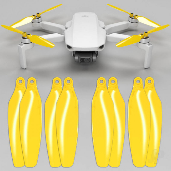 Master Airscrew STEALTH Prop Set x4 Yellow - DJI Mini 2 / SE RC Drone