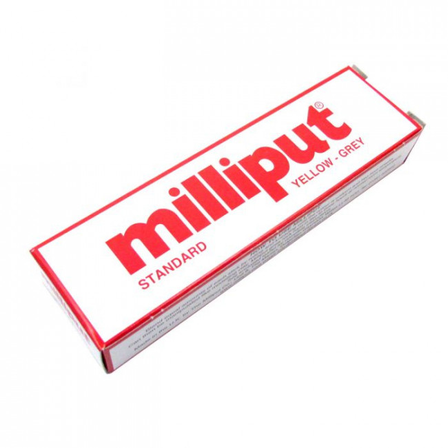 Milliput Standard Yellow-Grey Epoxy Putty Filler Adhesive (113.4g) For Sculpting Models Repair
