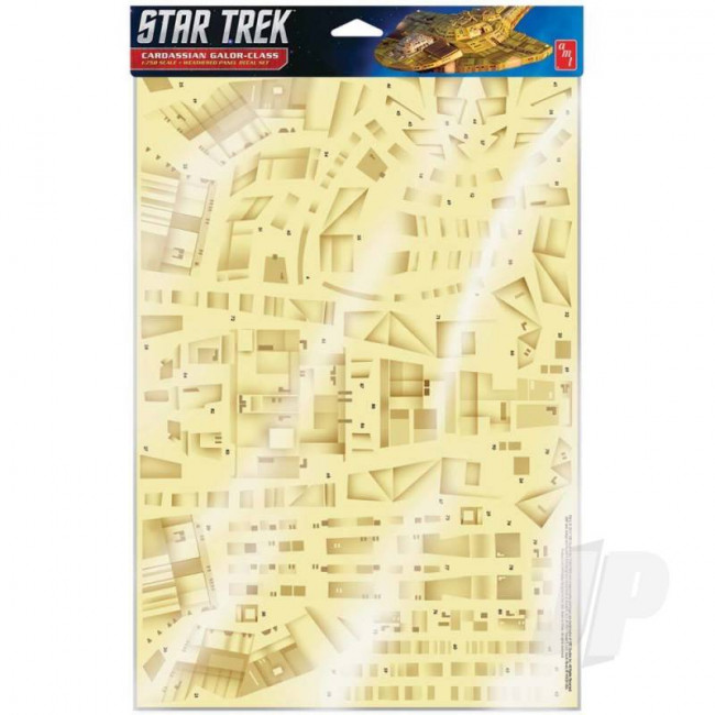 AMT 1:750 Star Trek: Deep Space Nine: DS9: Cardassian Paneling Decals (Upgrades to kit AMT1028) For Plastic Kits