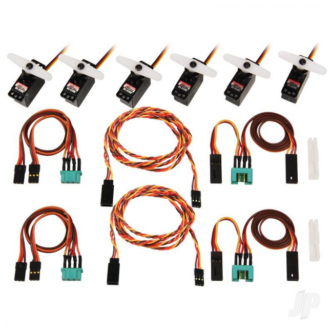 Multiplex Complete Servo Set with Cables M6 / UNI LENTUS