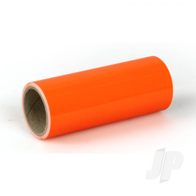 Oracover Oratrim Roll Fluorescent Orange (#64) 9.5cmx2m  Self-Adhesive Covering for RC Model Aircraft