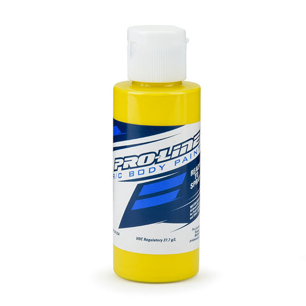 PROLINE RC CAR BODY PAINT - YELLOW (60ml) For Airbrush