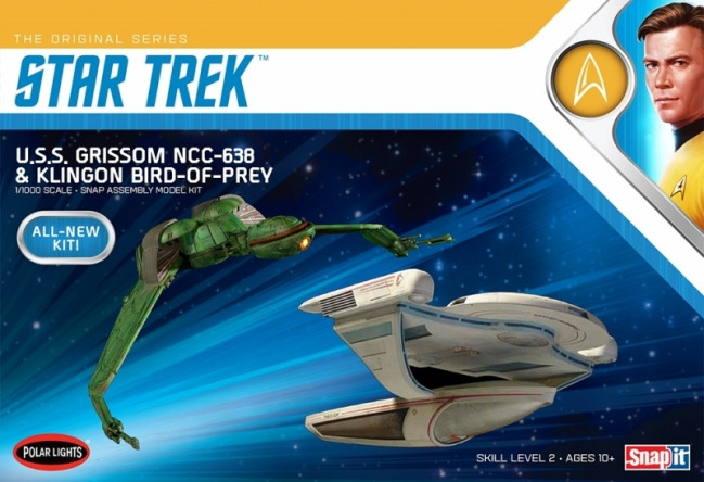 Polar Lights Star Trek USS Grissom NCC-638 & Klingon Bird of Prey Plastic Kit