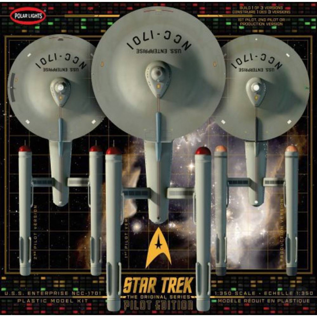 Polar Lights 1:350 Star Trek TOS USS. Enterprise Pilot Edition Plastic Kit
