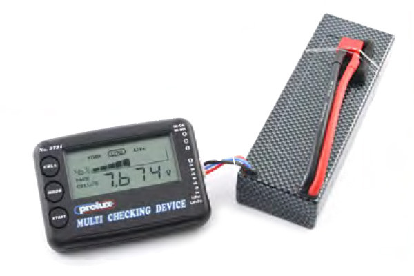 Prolux Multi Battery Voltage & Capacity Checker 1-7S LiPo/LiFe and 4-8Cell NiCd/NiMh
