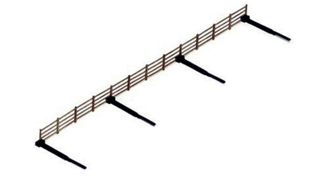 Hornby R537 Trackside Fencing Pack of 6