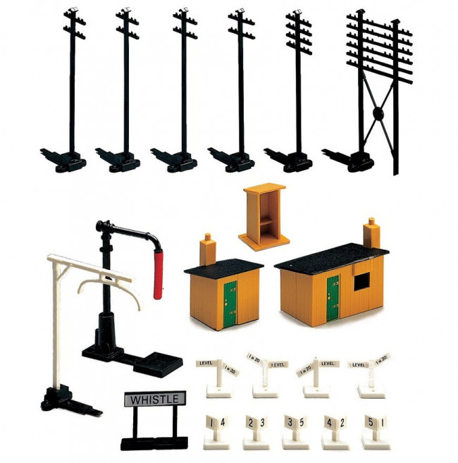 Trackside Accessory Pack for Model Railways - Hornby Accessories R574
