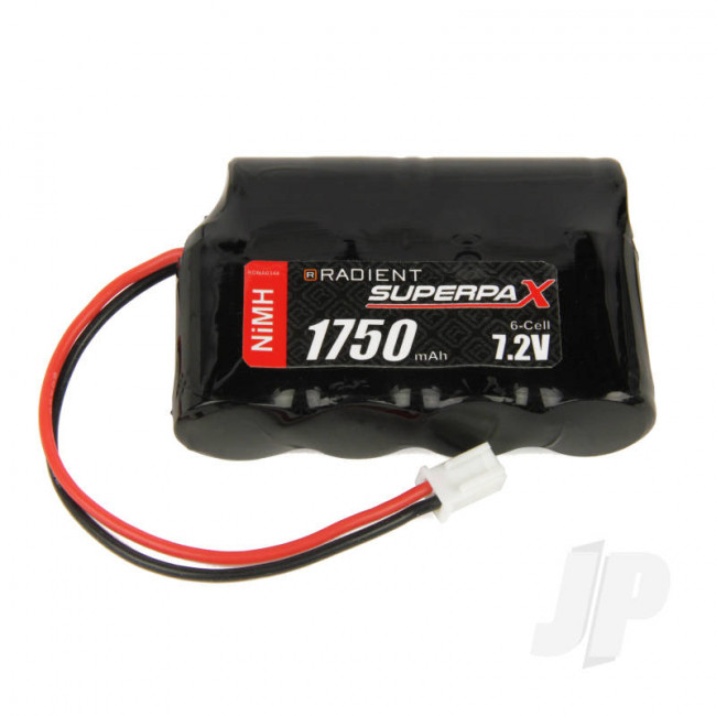 Radient NiMH Battery 7.2V 1750mAh 2/3A 4-2 SBS-Flat Pack Mini Connector Plug