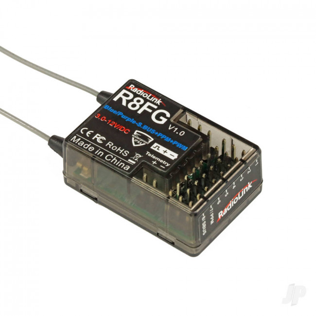 RadioLink R8FG 8-Channel RC Receiver with Gyro Function