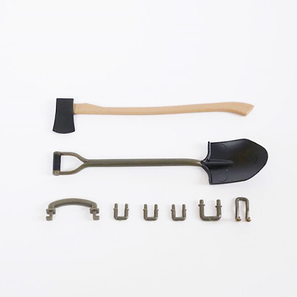 Roc Hobby 1:12 1941 Willys Mb Axe And Shovel Set