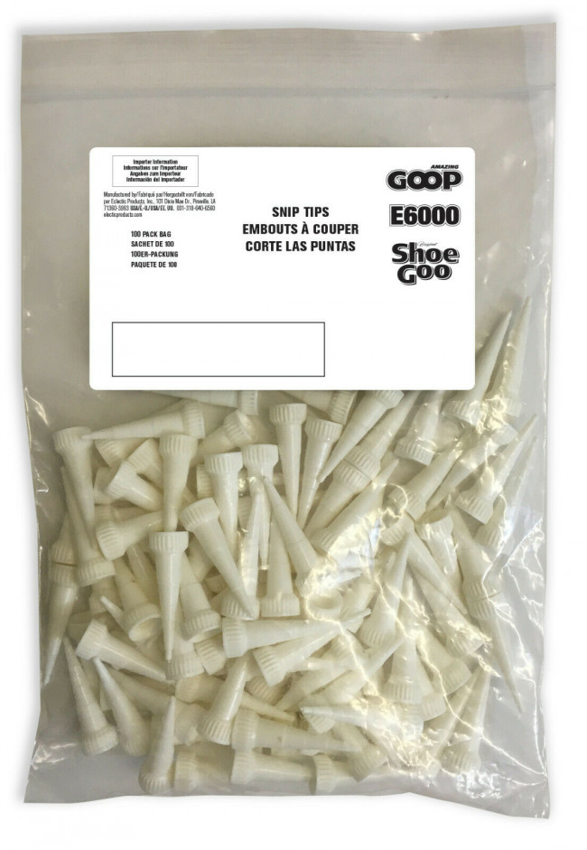 Eclectic E6000 Snip-Tips For 1oz and 2oz (29.5ml & 59.1ml) Bottles 100/Per Bag