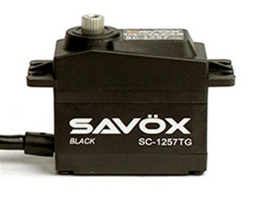 SAVOX SC1257TGB HIGH TORQUE CORELESS DIGI SERVO 10KG@6.0V - BLACK